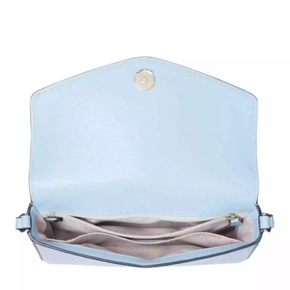 Kate ♠️ Spade Celeste Blue Sadie Envelope Crossbody Handbag purse Style#K7378 - Picture 4 of 6